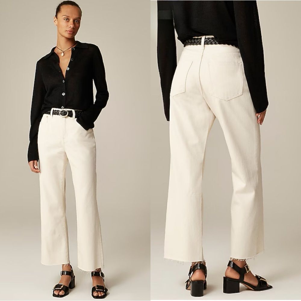 NWT J CREW Tall mid-rise relaxed kickout jean in Exru size 30 TALL